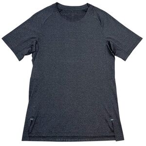 LULULEMON Men’s Metal Vent Tech Gray Short Sleeve Activewear Tee Shirt Top